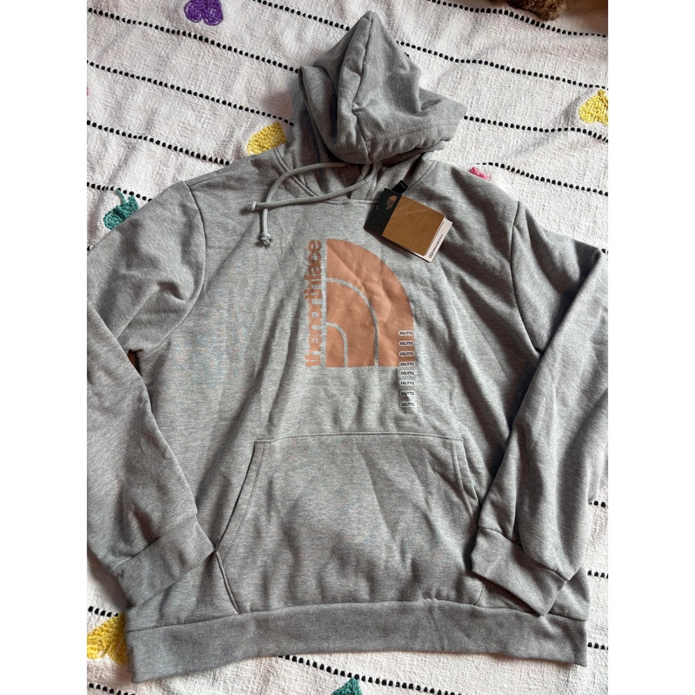 The North Face Evo Jumbo Dome HD TNF Pale Grey Heather Hoodie Womens XXL